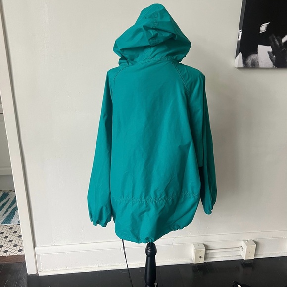 Vintage Woolrich Green Anorak Jacket 1990’s 90’s 3/4 Zip Pullover Hoodie - Picture 10 of 10